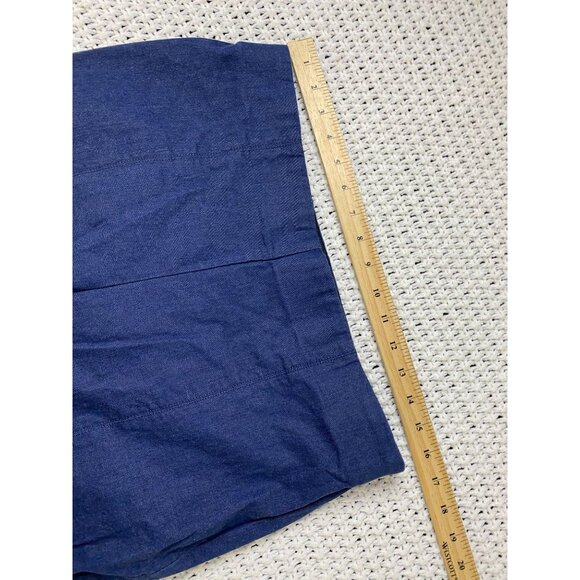 Talbots Portland Trouser Bootcut Denim Women size 10 Blue Stretch Elastic Waist - Picture 6 of 15